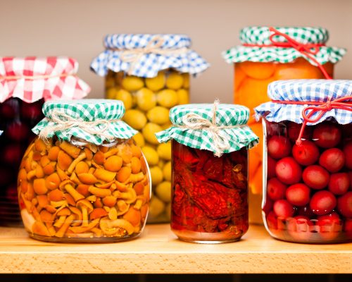 Preserved fruits and vegetables